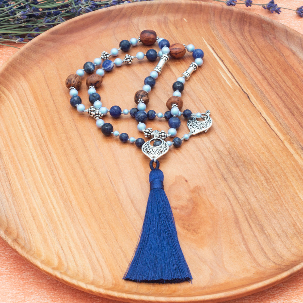 Blue Temple Necklace