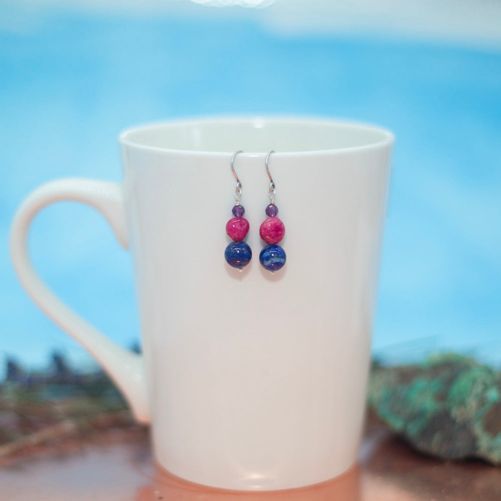 Ruby Blues Earrings